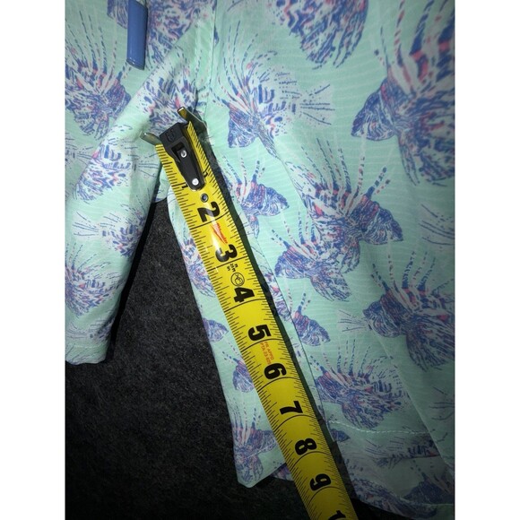 Peter Millar Seaside Collection Swim Trunks Men's M Lionfish Print Mint Green - Picture 6 of 7